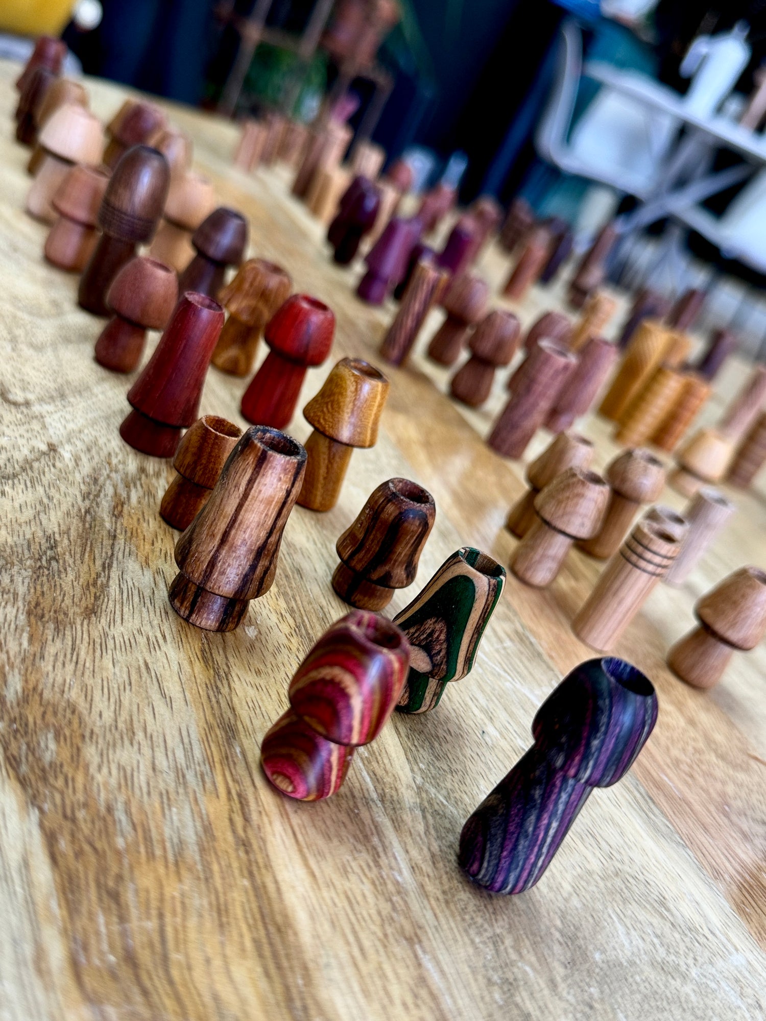 Hand-crafted Wood Dreadlock Beads